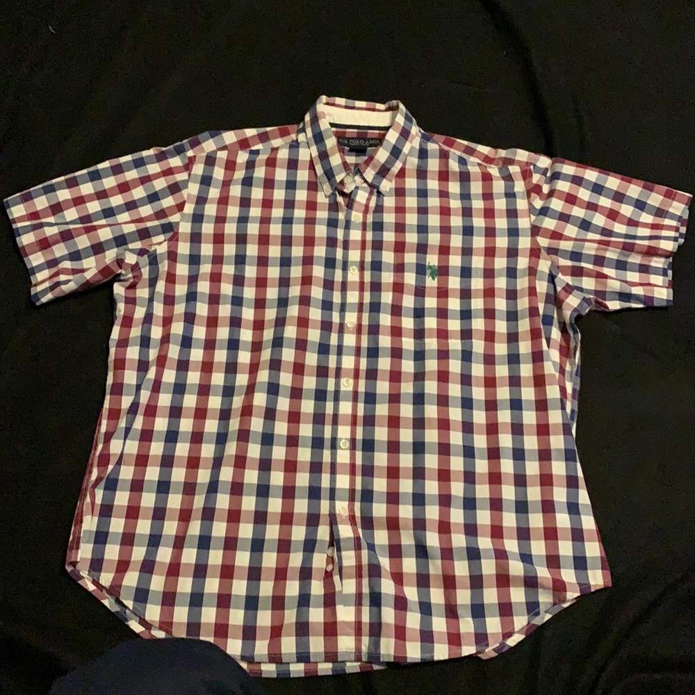 U. S. Polo plaid short sleeve